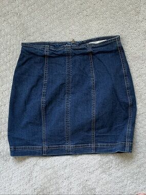 PacSun Dark Blue Denim Mini Skirt